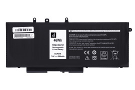 Аккумулятор 1stCharger для ноутбуков Dell E5580, GJKNX 7.6V 6000mAh Black, BN1st4018