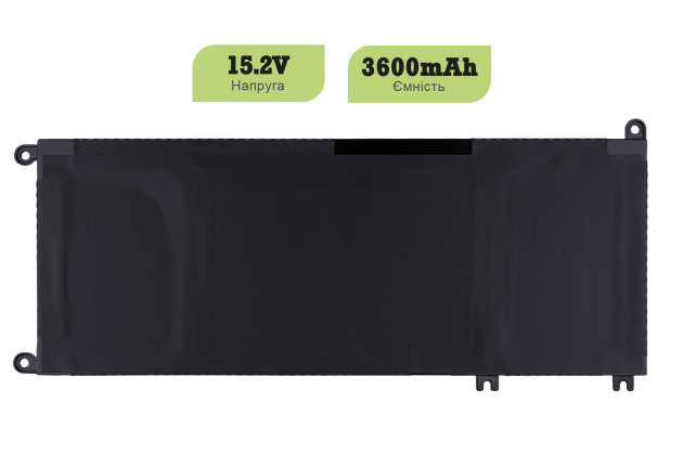 1StCharger Аккумулятор 1stCharger для ноутбуков Dell 33YDH 15.2V 3600mAh Black, BN1st4029 - Картинка 2
