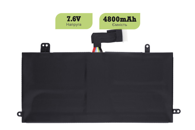 1StCharger Аккумулятор 1stCharger для ноутбуков Dell J0PGR 7.6V 4800mAh Black, BN1st4031 - Картинка 2