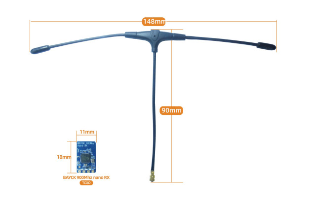 BAYCK Приемник Bayck ELRS 915MHz - Картинка 3