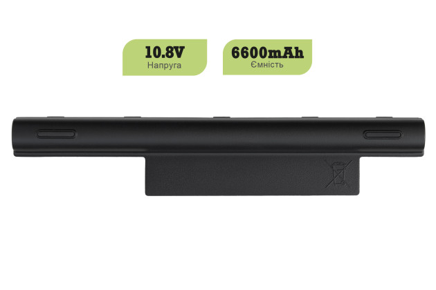 1StCharger Аккумулятор 1stCharger для ноутбуков Acer AS10D41 10.8V 6600mAh Black, BN1st1003 - Картинка 2