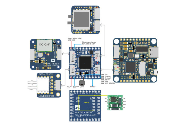 Matek Периферійний вузол Matek CAN Node L431 - Заображення 2