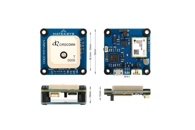 Matek Приймач GPS Matek M9N-G4-3100 з компасом та СAN-хабом - Заображення 4