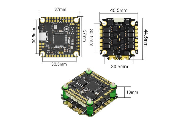 AOCODA AOCODA F405 65A полетный стек - Картинка 2