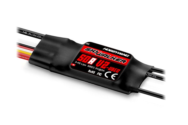 Hobbywing Регулятор хода HOBBYWING SKYWALKER V2 50A 3-4S - Картинка 1