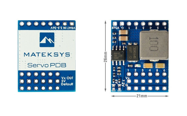 Matek Плата розподілу живлення Matek Servo PDB with BEC 5.5-36V to 5-8.2V - Заображення 2