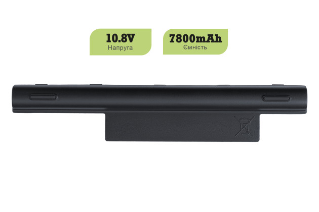 1StCharger Аккумулятор 1stCharger для ноутбуков Acer AS10D41 10.8V 7800mAh Black, BN1st1004 - Картинка 2