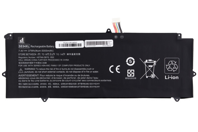 1StCharger Аккумулятор 1stCharger для ноутбуков HP SE04XL 7.4V 5000mAh Black, BN1st6042 - Картинка 1