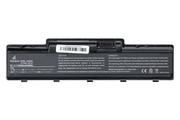 1StCharger Аккумулятор 1stCharger для ноутбуков Acer AS07A41 11.1V 5200mAh Black, BN1st1005 - Картинка 1
