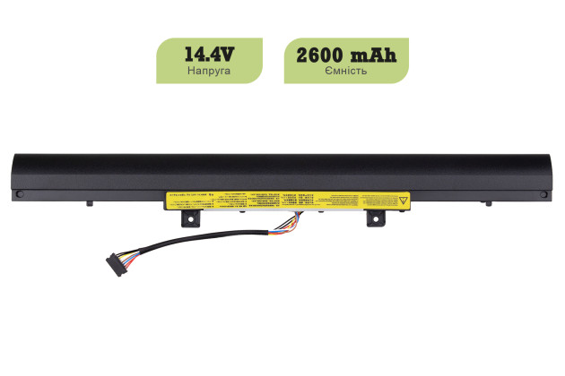 1StCharger Аккумулятор 1stCharger для ноутбуков Lenovo V310-14ISK, L15L4A02 14.4V 2600mAh Black, BN1st7011 - Картинка 2