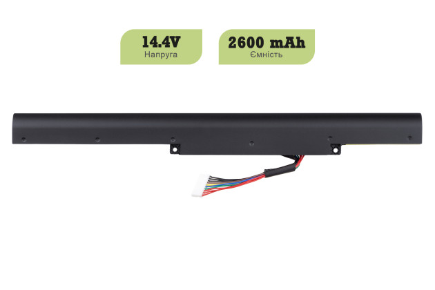 1StCharger Аккумулятор 1stCharger для ноутбуков Lenovo IdeaPad Z400/Z500, L12S4K01 14.4V 2600mAh Black, BN1st7012 - Картинка 2
