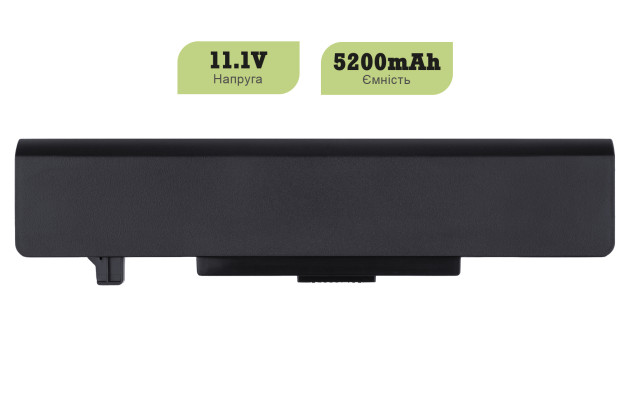 1StCharger Аккумулятор 1stCharger для ноутбуков Lenovo ThinkPad E430, IdeaPad Y480, L11M6Y01, L11L6F01 11.1V 5200mAh Black, BN1st7016 - Картинка 2