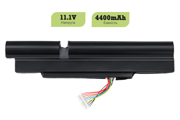 1StCharger Аккумулятор 1stCharger для ноутбуков Acer AS11A3E, AS11A5E 11.1V 4400mAh Black, BN1st1010 - Картинка 2