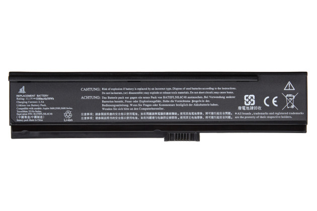 1StCharger Аккумулятор 1stCharger для ноутбуков Acer BATEFL50L6C48, 3UR18650Y-2-QC261 11.1V 5200mAh Black, BN1st1011 - Картинка 1