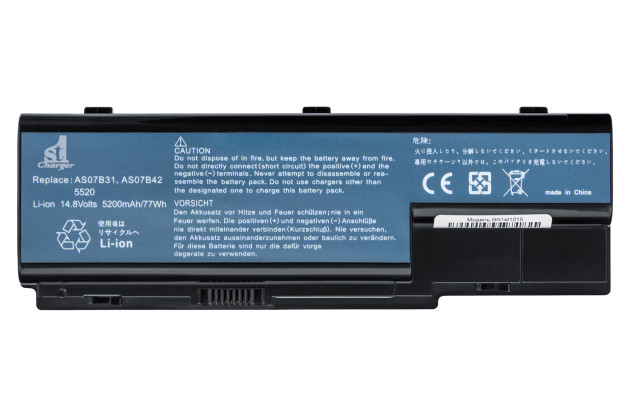 1StCharger Аккумулятор 1stCharger для ноутбуков Acer AS07B31, AS07B42 11.1V 5200mAh Black, BN1st1015 - Картинка 1