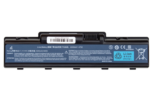 1StCharger Аккумулятор 1stCharger для ноутбуков Acer AS09A61, AS09A41 11.1V 5200mAh Black, BN1st1016 - Картинка 1