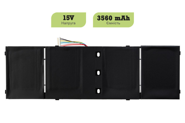 1StCharger Аккумулятор 1stCharger для ноутбуков Acer AP13B3K 15V 3560mAh Black, BN1st1019 - Картинка 2