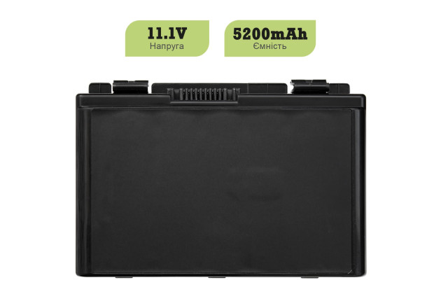 1StCharger Аккумулятор 1stCharger для ноутбуков Asus A32-F82, L0690L6 11.1V 5200mAh Black, BN1st3002 - Картинка 2