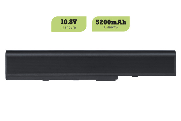 1StCharger Акумулятор 1stCharger для ноутбуків Asus A32-K52, K42 10.8V 5200mAh Black, BN1st3003 - Заображення 2