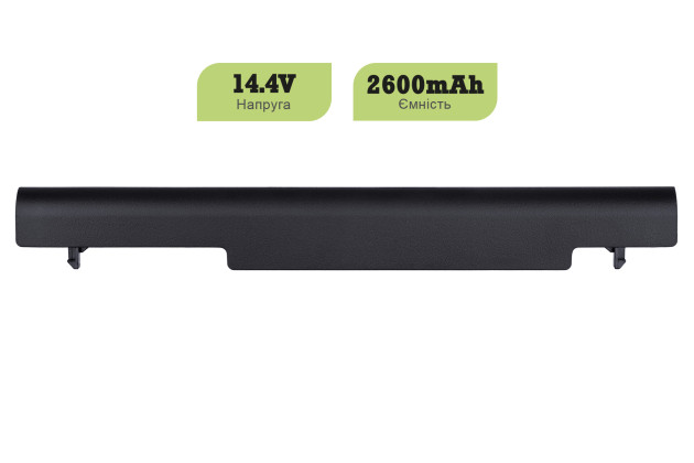 1StCharger Аккумулятор 1stCharger для ноутбуков Asus A32-A46, A41-A56 14.4V 2600mAh Black, BN1st3004 - Картинка 2