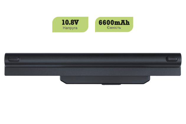 1StCharger Аккумулятор 1stCharger для ноутбуков Asus A32-K53 10.8V 6600mAh Black, BN1st3007 - Картинка 2