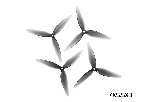 HQProp HQProp 7x5.5x3 Light Grey (2CW+2CCW) Poly Carbonate пропеллеры - Картинка 2