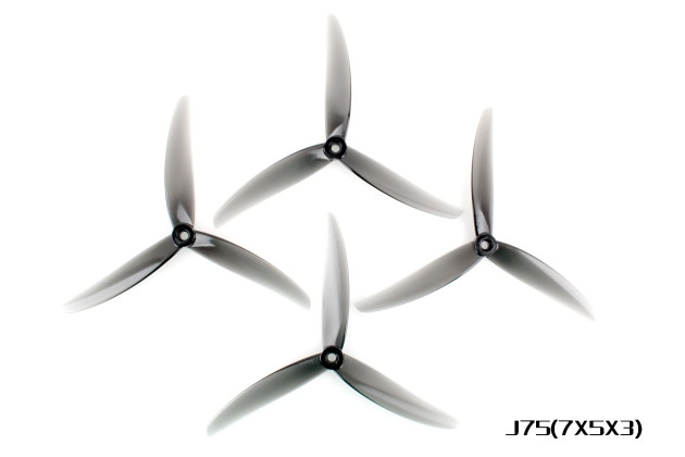 HQProp HQProp 7x5x3 Light Grey (2CW+2CCW) Poly Carbonate пропеллеры - Картинка 2