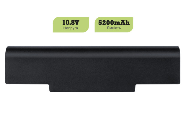 1StCharger Аккумулятор 1stCharger для ноутбуков Asus A32-K72 10.8V 5200mAh Black, BN1st3018 - Картинка 2