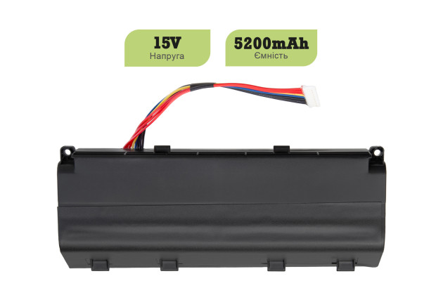 1StCharger Аккумулятор 1stCharger для ноутбуков Asus A42N1403 15V 5200mAh Black, BN1st3024 - Картинка 2