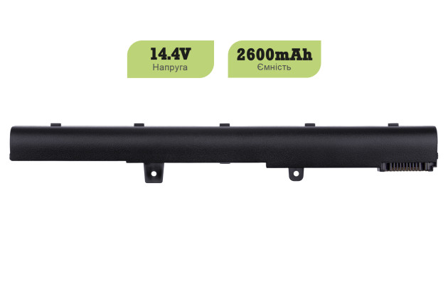 1StCharger Аккумулятор 1stCharger для ноутбуков Asus A41N1308, X451 14.4V 2600mAh Black, BN1st3026 - Картинка 2