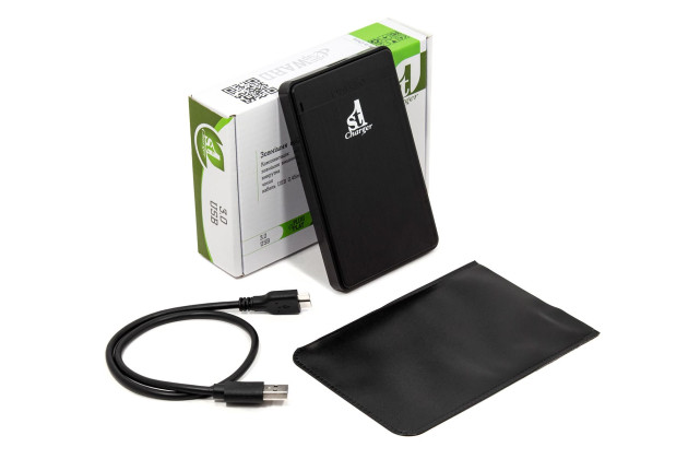 1StCharger Зовнішня кишеня 1stCharger для 2.5" HDD/SSD USB 3.0 Plastic Black - Заображення 6