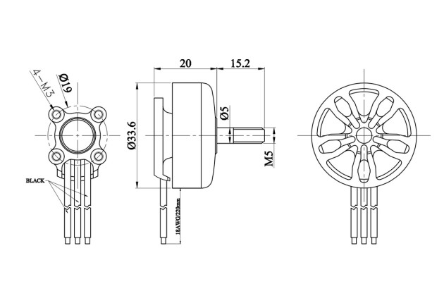 FlashHobby Мотор FlashHobby FlashHobby Arthur A2807 1300KV - Картинка 4