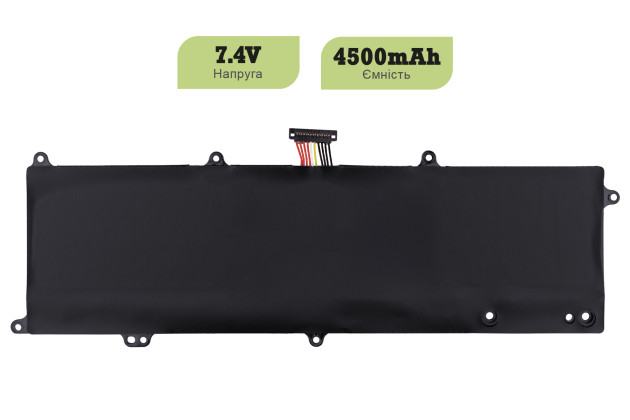 1StCharger Аккумулятор 1stCharger для ноутбуков Asus X202, C21-X202 7.4V 4500mAh Black, BN1st3034 - Картинка 2