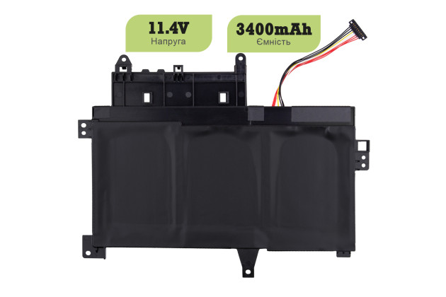 1StCharger Аккумулятор 1stCharger для ноутбуков Asus B31N1345 11.4V 3400mAh Black, BN1st3036 - Картинка 2