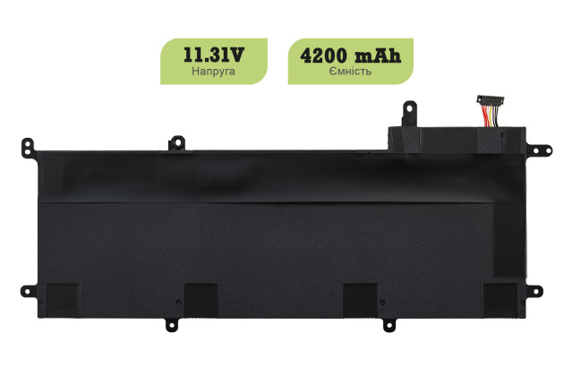 1StCharger Аккумулятор 1stCharger для ноутбуков Asus C31N1428, UX305 11.31V 4200mAh Black, BN1st3037 - Картинка 2