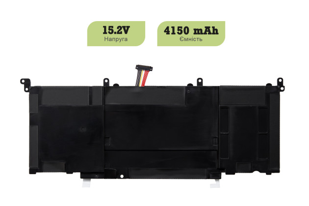 1StCharger Аккумулятор 1stCharger для ноутбуков Asus B41N1526 15.2V 4150mAh Black, BN1st3039 - Картинка 2