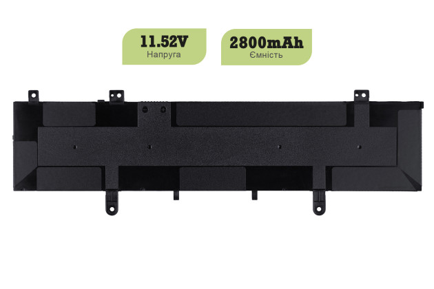 1StCharger Аккумулятор 1stCharger для ноутбуков Asus B31N1632 11.52V 2800mAh Black, BN1st3042 - Картинка 2