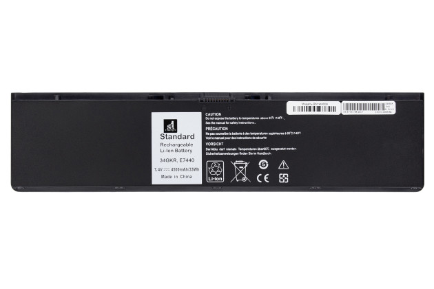 1StCharger Акумулятор 1stCharger для ноутбуків Dell 34GKR, E7440 7.4V 4500mAh Black, BN1st4009 - Заображення 1
