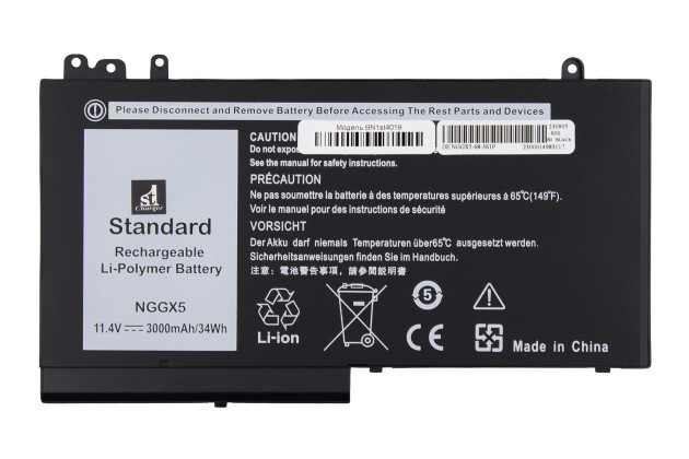 1StCharger Аккумулятор 1stCharger для ноутбуков Dell NGGX5 11.4V 3000mAh Black, BN1st4019 - Картинка 1