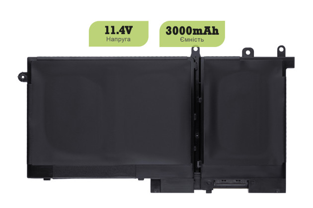 1StCharger Аккумулятор 1stCharger для ноутбуков Dell 3DDDG 11.4V 3000mAh Black, BN1st4022 - Картинка 2
