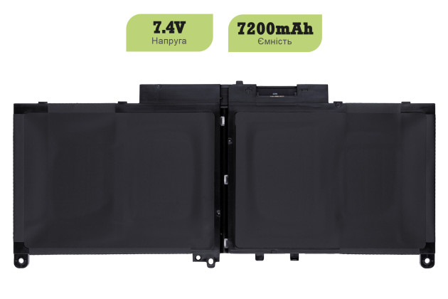 1StCharger Аккумулятор 1stCharger для ноутбуков Dell J60J5 7.4V 7200mAh Black, BN1st4025 - Картинка 2