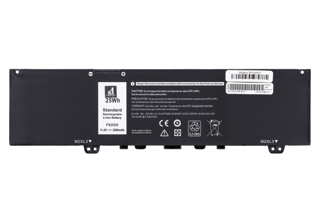 1StCharger Аккумулятор 1stCharger для ноутбуков Dell F62G0 11.4V 2200mAh Black, BN1st4027 - Картинка 1