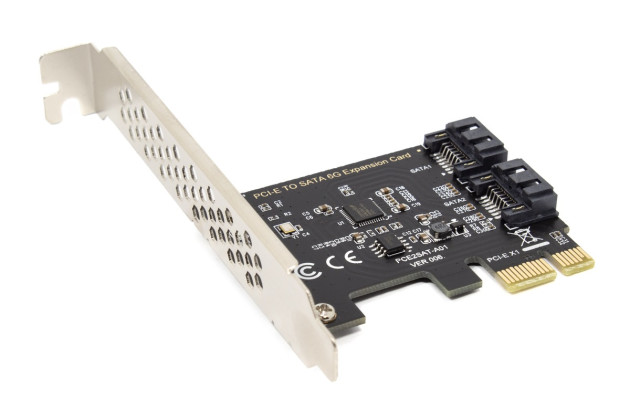1StCharger Контроллер PCI-E to SataIII 2 внутр. канала chip: ASM1061 (AD-PCE1061-2I) - Картинка 3